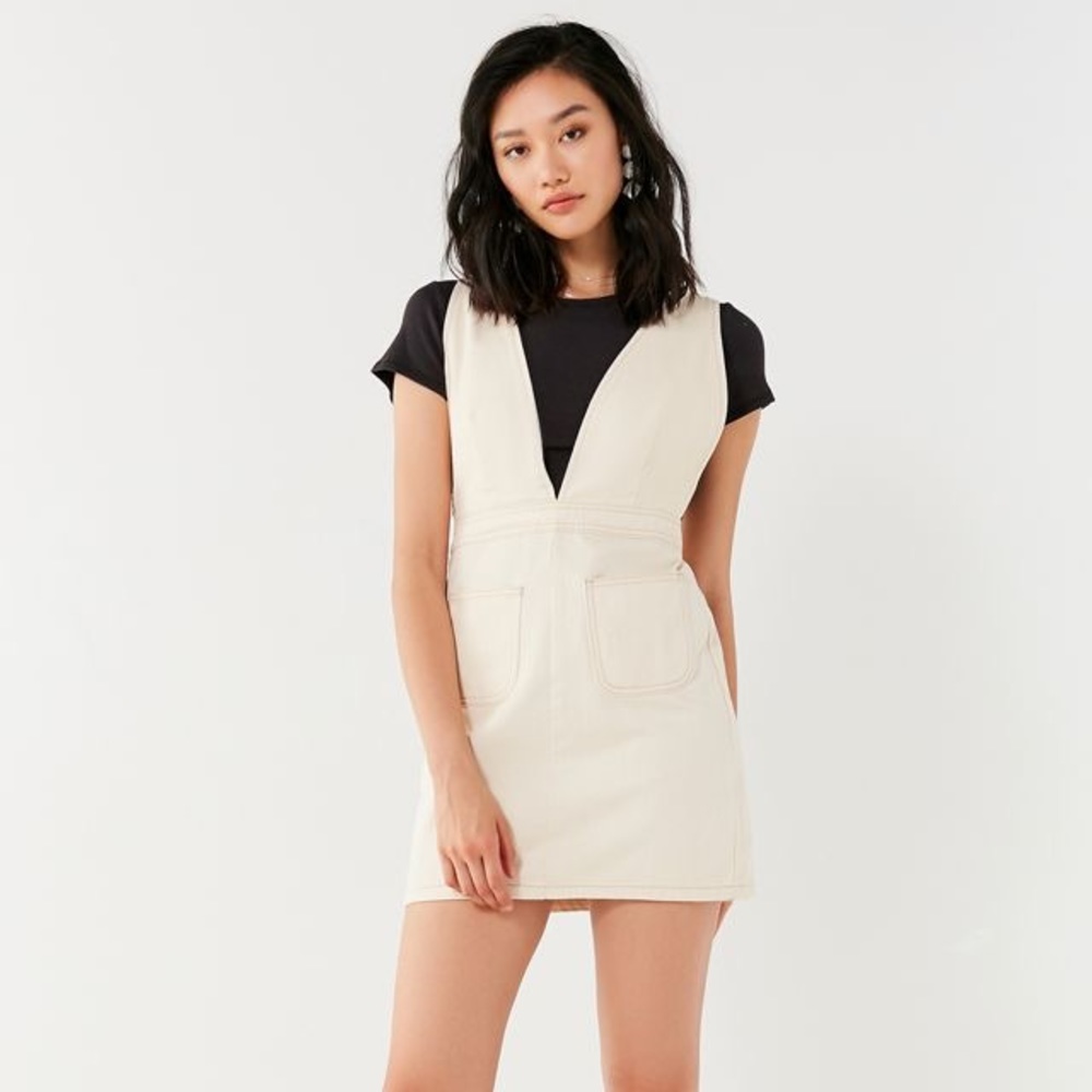 COPY - Mini denim plunge dress